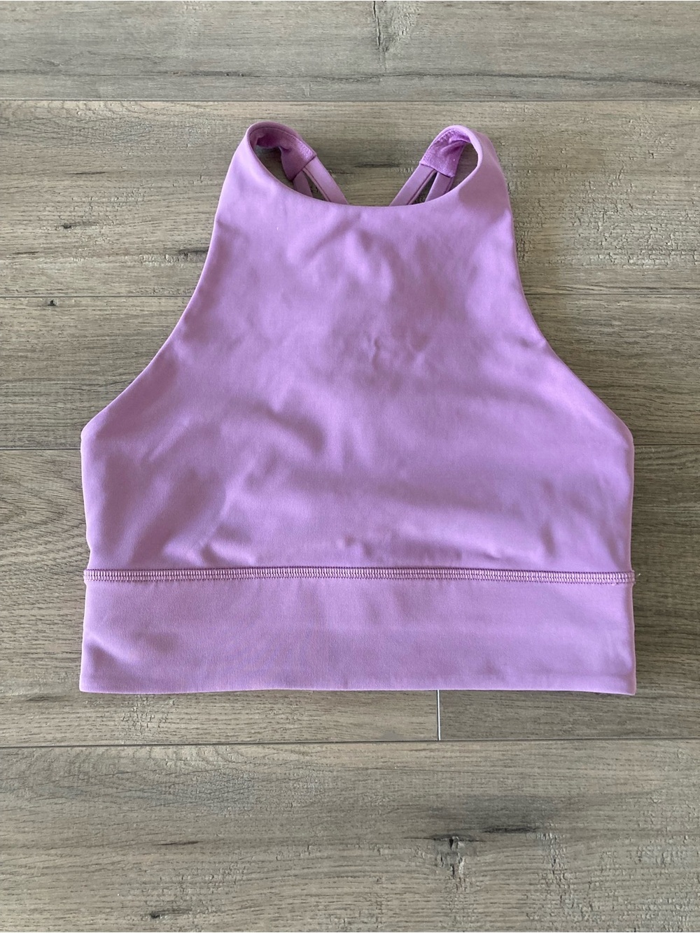 Lululemon Lavender High-Neck Sports Bra